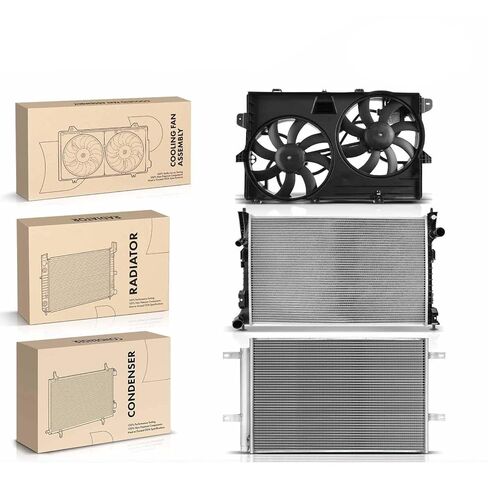 Replacement Parts for Radiator&AC Condenser&Cooling Fan Kit for Ford Edge 2007-2010 Lincoln MKX Mod-AP88P-43908 in Saudi Arabia