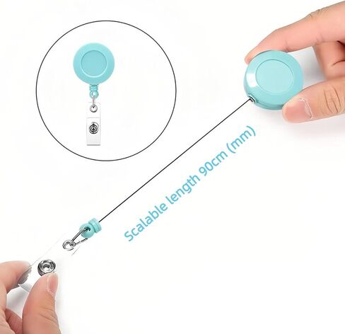 15pcs Colorful Beadable Badge Reels Making Kits,Retractable Badge Reel with Belt Clip for ID Name DIY Gift Beadable Items for Nurses, Teachers, Students, Office, Workers in Saudi Arabia