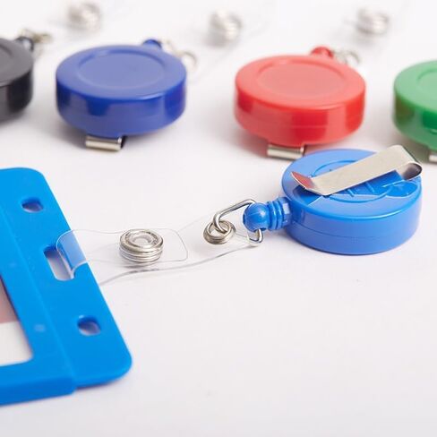15pcs Colorful Beadable Badge Reels Making Kits,Retractable Badge Reel with Belt Clip for ID Name DIY Gift Beadable Items for Nurses, Teachers, Students, Office, Workers in Saudi Arabia