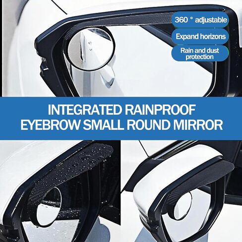 [Oktree 2-Pack Blind Spot Car Rearview Mirrors] Universal 360° Adjustable Round Rearview Mirrors | Wide-Angle Car Accessories for Cars, Trucks, and SUVs (2) in Saudi Arabia