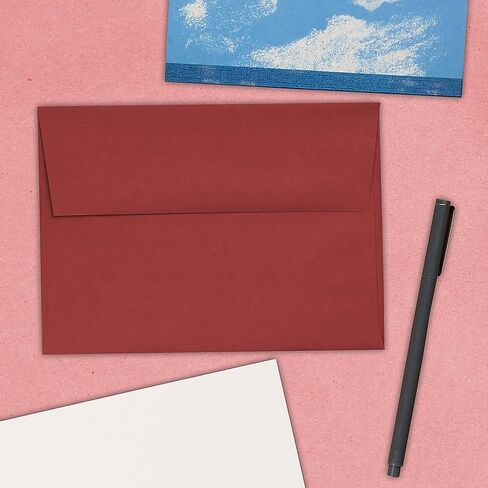 JAM PAPER #10 Business Premium Envelopes - 4 1/8 x 9 1/2 - Dark Red - 100/Pack in Saudi Arabia