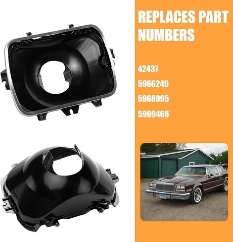 42437 Headlamp Bucket Mounting Kit (2 Pack) - Compatible with GMC Chevrolet Oldsmobile Buick Pontiac Cadillac, Replaces 5966249, 5968095, 5969466, 5X7 Headlight Bucket in Saudi Arabia
