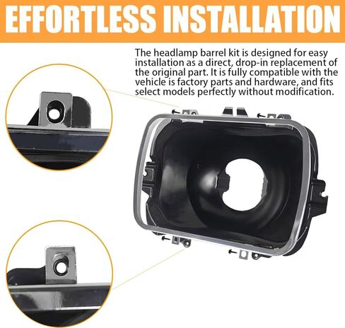 42437 Headlamp Bucket Mounting Kit (2 Pack) - Compatible with GMC Chevrolet Oldsmobile Buick Pontiac Cadillac, Replaces 5966249, 5968095, 5969466, 5X7 Headlight Bucket in Saudi Arabia