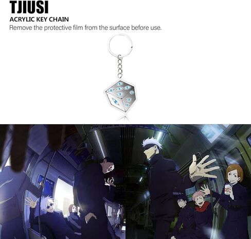حبل شارة الرسوم المتحركة مع سلسلة مفاتيح رائعة وحبل رقبة مضحك من Gojo Merch لوازم الحفلات للنساء والرجال والمدرسين in Kuwait