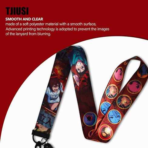 Anime Badge Lanyard with Cool Keychain Neck Lanyard Funny Gojo Merch Party Supplies for Women Men Teachers in Saudi Arabia