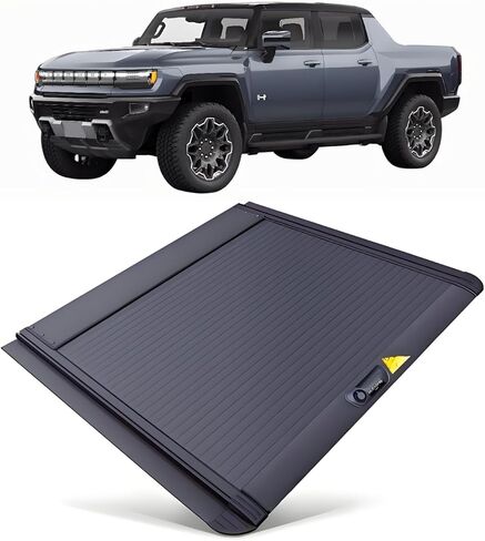 Aluminum Retractable Tonneau Cover Compatible for GMC Hummer EV 2022 2023 2024 2025 Bed Cover with Lock, Durable Truck Back Cover Accessories(Key Lock) in Saudi Arabia