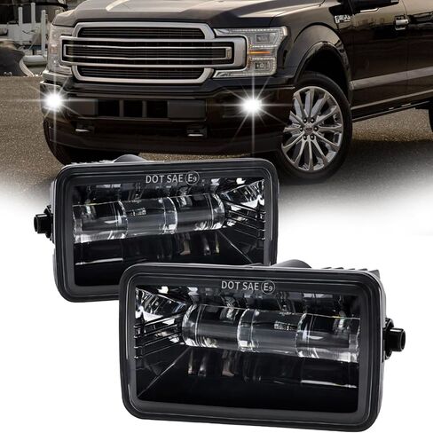 ترقية مجموعة مصابيح الضباب LED مقاس 4 بوصات، متوافقة مع 2015-2020 Ford F150، تناسب 2017-2018 Ford F250 F350 Super Duty، لعشاق الشاحنات على الطرق الوعرة in Saudi Arabia