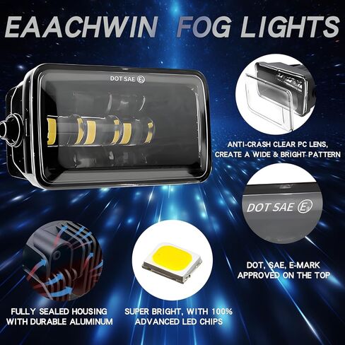 ترقية مجموعة مصابيح الضباب LED مقاس 4 بوصات، متوافقة مع 2015-2020 Ford F150، تناسب 2017-2018 Ford F250 F350 Super Duty، لعشاق الشاحنات على الطرق الوعرة in Saudi Arabia