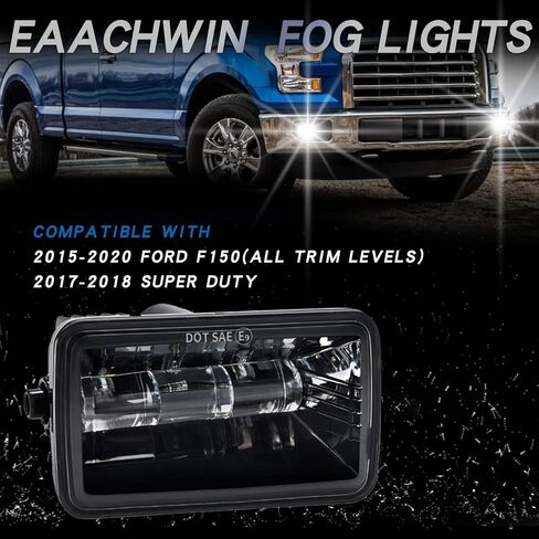 ترقية مجموعة مصابيح الضباب LED مقاس 4 بوصات، متوافقة مع 2015-2020 Ford F150، تناسب 2017-2018 Ford F250 F350 Super Duty، لعشاق الشاحنات على الطرق الوعرة in Saudi Arabia