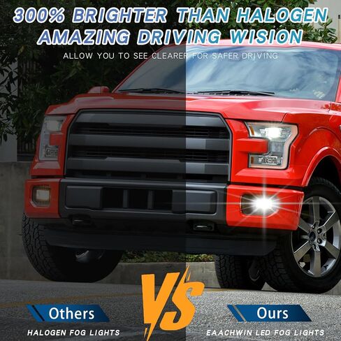 ترقية مجموعة مصابيح الضباب LED مقاس 4 بوصات، متوافقة مع 2015-2020 Ford F150، تناسب 2017-2018 Ford F250 F350 Super Duty، لعشاق الشاحنات على الطرق الوعرة in Saudi Arabia