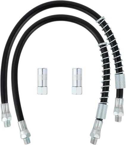 Grease Gun Accessory Kit, 18 Inch Spring Flex Hose with Grease Gun Coupler 8000PSI 1/8" NPT Threads Grease Gun Fittings in Saudi Arabia