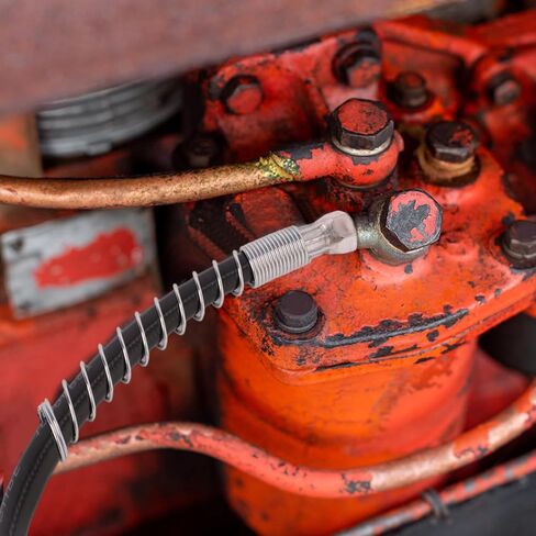 Grease Gun Accessory Kit, 18 Inch Spring Flex Hose with Grease Gun Coupler 8000PSI 1/8" NPT Threads Grease Gun Fittings in Saudi Arabia
