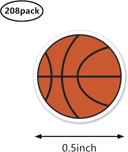Basketball Ball Sport Planner Stickers, 0.5in Monthly Scrapbooking Kids DIY Arts Crafting 208-Pack in Saudi Arabia