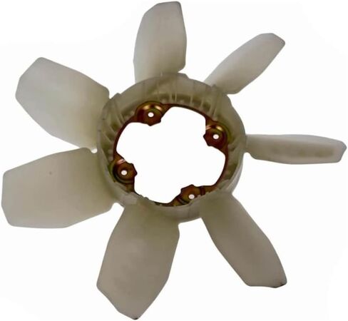 KarParts360 For Toyota Tundra 2005-2014 Radiator Fan Blade | Plastic Cable Material | White | 7 Blade | 18.23 Inches Outside Diameter | Replacement For 163610P380, 163610P381 in Saudi Arabia