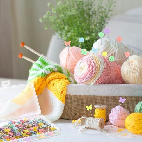 300 Pcs Flat Head Straight Pins, Colorful Sewing Pins Quilting Pin for Sewing DIY Projects Dressmaker Jewelry Decoration in Saudi Arabia