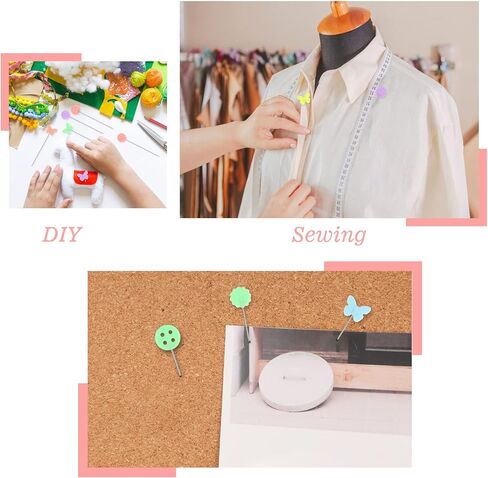 300 Pcs Flat Head Straight Pins, Colorful Sewing Pins Quilting Pin for Sewing DIY Projects Dressmaker Jewelry Decoration in Saudi Arabia