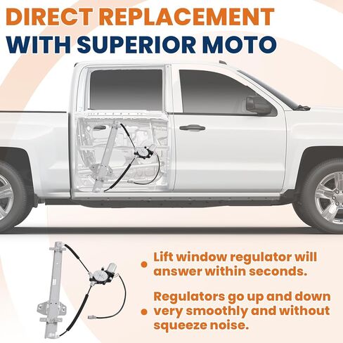 Power Window Regulator w/Motor Compatible for 2003 2004 2005 2006 2007 2008 Honda Pilot Rear Driver Left Side 748-512 in Saudi Arabia