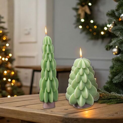 Festive Christmas Tree Shape Silicone Mold Food-Grade for Soap Making & Holiday Baking Projects Making Mold in Saudi Arabia