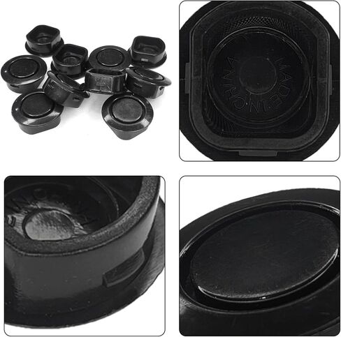 4 PCS Universal Car Rear Bumper Plugs Cover for Parking Sensor Radar Holes, Waterproof Plastic Front Rear Bumper Radar Sensor Hole Protective Cover, Car Accessories for 24-25mm Hole Protection in Saudi Arabia