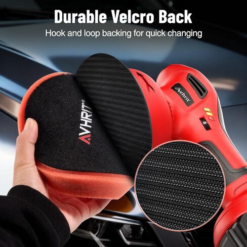 7-PCS Car Detailing Polishing Pad Set: Compatible with 6" Backing Plates, Features Dual Action Sponge Buffing Pads, Ideal for Use with Polishers to Perform Detailing, Waxing and Polishing Work in Saudi Arabia