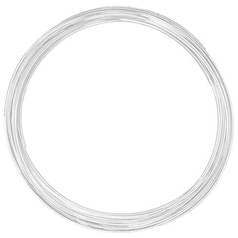22 مقياس، نصف دائري، ناعم جدًا، سلك فضي أرجنتيوم 940 - 10 قدم - لفن المجوهرات من WIZART in Kuwait