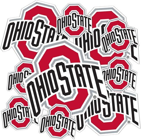 ملصق جامعة ولاية أوهايو لصبار الصحراء ملصقات OSU Buckeyes شارات الفينيل زجاجة مياه للكمبيوتر المحمول وقصاصات السيارة T3 (النوع 3-5) in Saudi Arabia