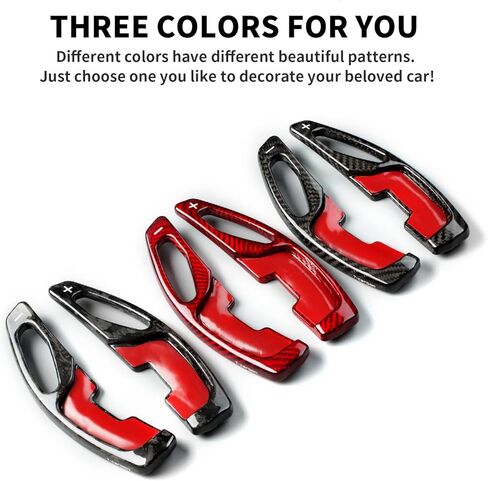 T-carbon Steering Wheel Paddle Shifter Extensions Fits Lexus IS IS-F 2013-2024 RC200T RC300 RC350 2015-2025 NX200T NX300 2015-2021 GT200H 2017 Carbon Fiber Gear Shift Cover Trim Accessories in Saudi Arabia
