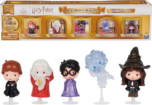 Wizarding World Harry Potter, Micro Magical Moments Hogwarts 5-Pack Mini Figures Gift Set with Display Cases (Amazon Exclusive), Kids Toys for Ages 6+ in Saudi Arabia