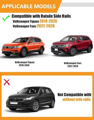 قضبان متقاطعة لرف السقف بوزن 220 رطل متوافقة مع فولكس فاجن أطلس 2017 2018 2019 2020 2021 2022 2023 2024، قضبان سقف قابلة للقفل من الألومنيوم شديدة التحمل ومضادة للسرقة وحاملة أمتعة على السطح in Kuwait