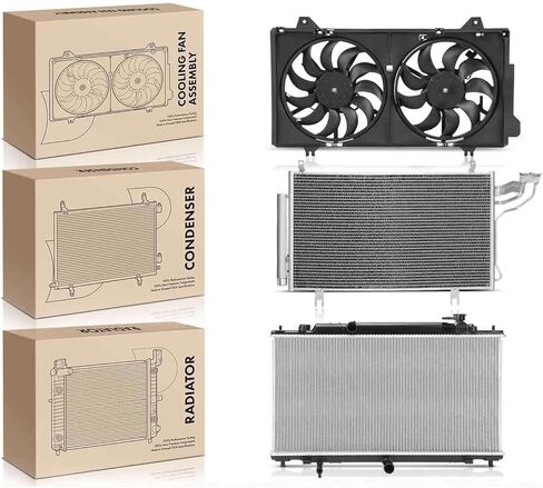 Replacement Parts for Radiator&AC Condenser&Dual Cooling Fan Kit for Mazda 6 2014 2015 2016-2020 Mod-AP88P-106415 in Saudi Arabia