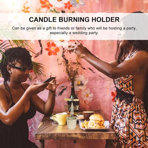 Garneck Spinning Candle Holder Butterfly Design Rotating Tealight Candle Stand Table Centerpiece Tabletop Decoration for Home Party Wedding (Golden) in Saudi Arabia