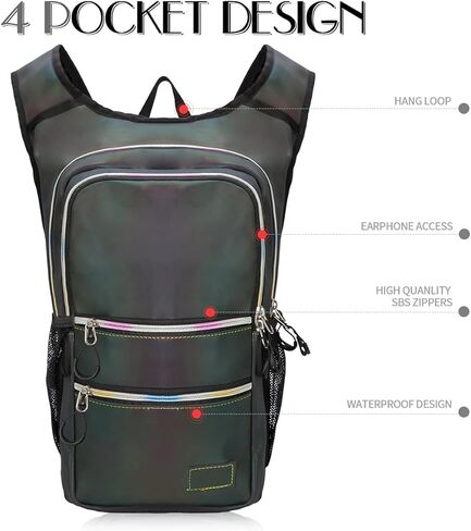 حزمة ترطيب CITCAR، حقيبة ظهر مائية مع مثانة ترطيب 3 لتر عازلة خفيفة الوزن، أساسيات المهرجان، حقيبة ظهر مرطبة، حقيبة ظهر هيدروباك للهذيان، المشي لمسافات طويلة، ركوب الدراجات، الجري، معدات المهرجانات in Kuwait