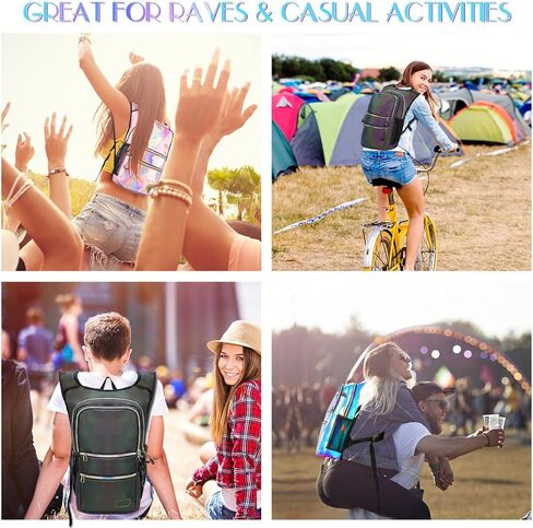 حزمة ترطيب CITCAR، حقيبة ظهر مائية مع مثانة ترطيب 3 لتر عازلة خفيفة الوزن، أساسيات المهرجان، حقيبة ظهر مرطبة، حقيبة ظهر هيدروباك للهذيان، المشي لمسافات طويلة، ركوب الدراجات، الجري، معدات المهرجانات in Kuwait