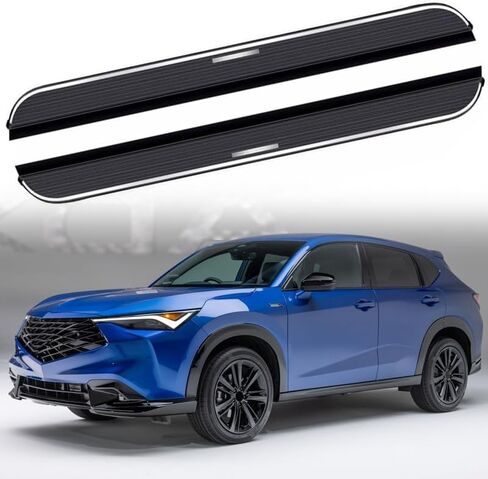 قطعتان من ألواح الجري السوداء ذات الدرجات الجانبية وقضبان Nerf - مناسبة تمامًا لدواسة Acura ADX 2025 شديدة التحمل لسيارات الدفع الرباعي in Saudi Arabia