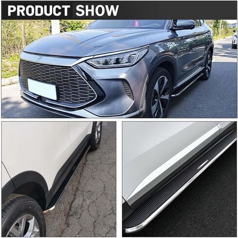 قطعتان من ألواح الجري السوداء ذات الدرجات الجانبية وقضبان Nerf - مناسبة تمامًا لدواسة Acura ADX 2025 شديدة التحمل لسيارات الدفع الرباعي in Saudi Arabia
