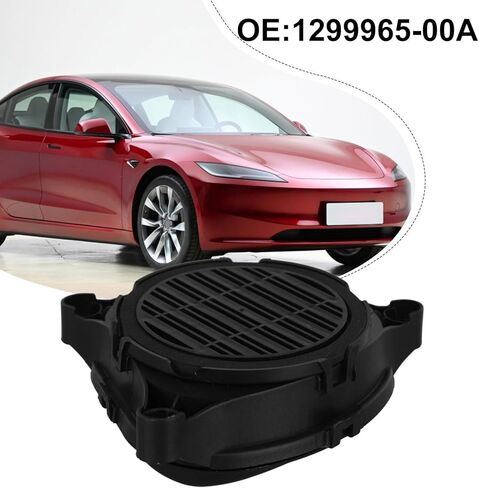 مكبر صوت للمشاة في السيارة ABS أسود 6.7 × 6.7 × 2.4 بوصة OEM 1299965-00-A متوافق مع الطراز 3 والطراز Y 2017-2021 البديل in Saudi Arabia