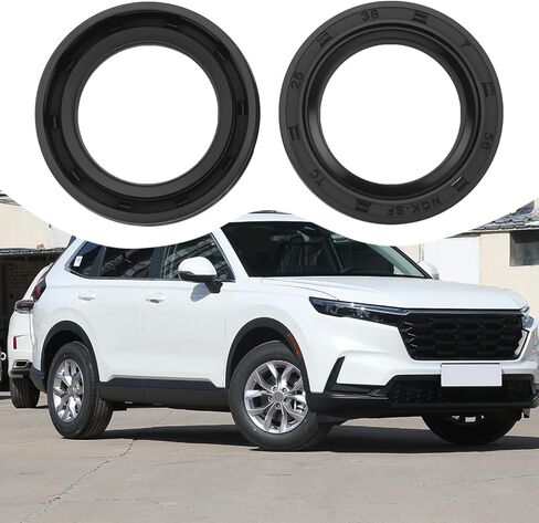 2pcs Oil Seal Screw Conveyor Oil Seal with Nitrile Rubber Coating Compatible with Honda GX120 GXV120 GXV140 GXV160-91252 888 003 25x38x7mm Black in Saudi Arabia