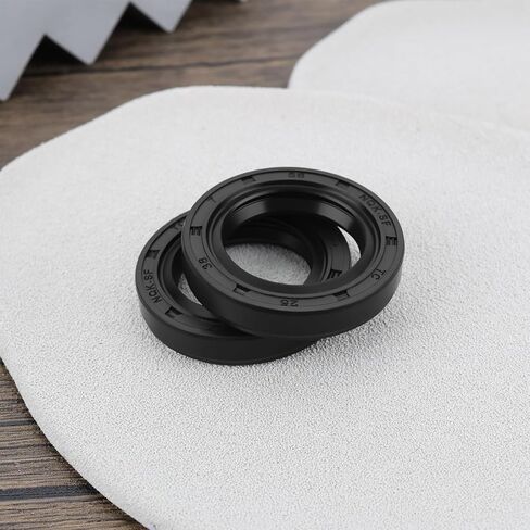 2pcs Oil Seal Screw Conveyor Oil Seal with Nitrile Rubber Coating Compatible with Honda GX120 GXV120 GXV140 GXV160-91252 888 003 25x38x7mm Black in Saudi Arabia