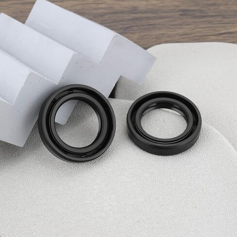 2pcs Oil Seal Screw Conveyor Oil Seal with Nitrile Rubber Coating Compatible with Honda GX120 GXV120 GXV140 GXV160-91252 888 003 25x38x7mm Black in Saudi Arabia