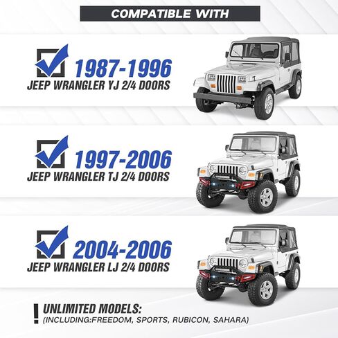 for Wrangler JL JLU Front & Rear Bumpers Compatible with 2018 2019 2020 2021 2022 2023 2024 2025 2026 Jeep Wrangler JL JLU Off-Road with Winch Plate, 2" Hitch Receiver, 6 x LED Lights & D-rings in Saudi Arabia