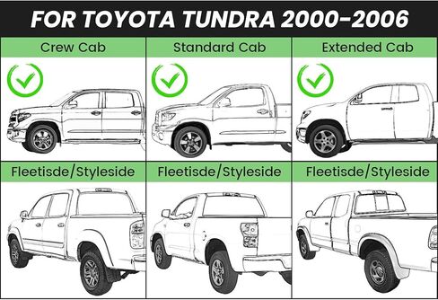 مجموعة المصد الخلفي الفولاذية الكاملة لسيارة تويوتا تندرا 2000-2006 (بدون وصلة سحب) - لمسة نهائية من الكروم، تصميم متين in Saudi Arabia