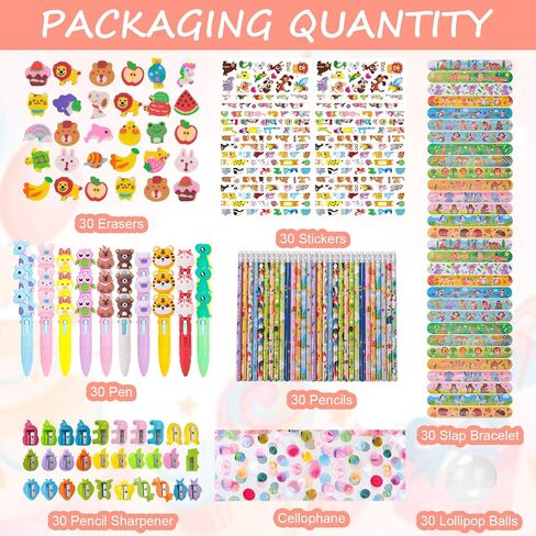 30 عبوة من 30 قطعة من هدايا حفلات المصاصة العملاقة هدايا الإرجاع المصاصة العملاقة لعيد الميلاد، أكياس هدايا لتبادل الجوائز ومستلزمات الحفلات in Kuwait