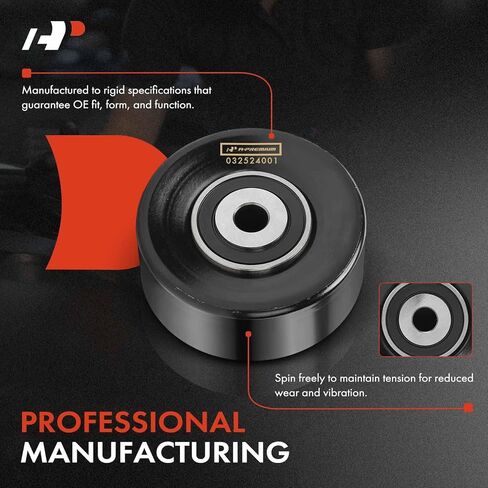 A-Premium Belt Idler Pulley Compatible with Hyundai Sonata, Santa Fe XL, Genesis, Palisade, Azera, Veracruz, Entourage & Kia Sorento, Sedona, Telluride, Cadenza, Borrego, Amanti, K900 & Genesis G80 in Saudi Arabia