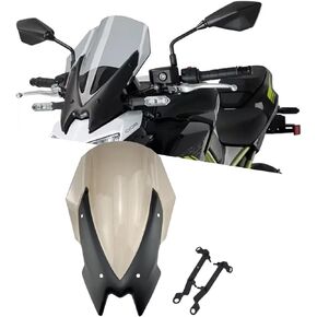 For Z900 Z650 z900 z650 2024 2023 2022 2021 2020 accessories heightened competition front windshield deflector windshield motorcycle fairing windshield front windshield visor (Ink grey) in Saudi Arabia