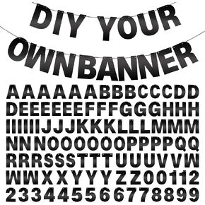 DIY Banner Kit with Letters Bright Red Customizable Birthday Banners Graduation Banner Custom Party Hanging Banners for Graduation Wedding Party Baby Shower Decoration (Bright Red) in Kuwait