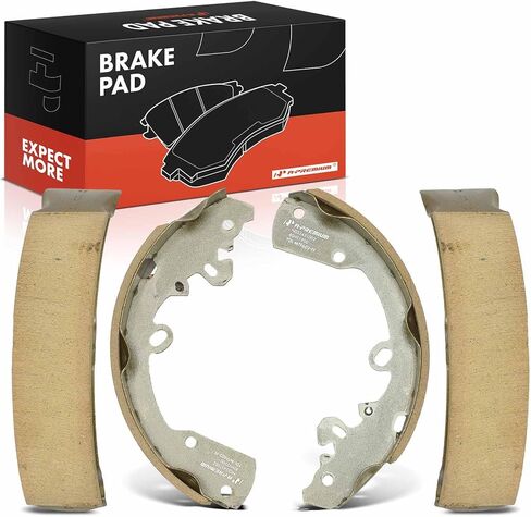 A-Premium Rear Ceramic Drum Brake Shoes Set Compatible with Select Dodge, Mitsubishi & Ram Models - Raider 2006-2009, Dakota, 4 Pcs in Saudi Arabia