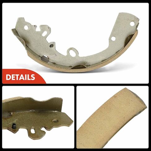 A-Premium Rear Ceramic Drum Brake Shoes Set Compatible with Select Dodge, Mitsubishi & Ram Models - Raider 2006-2009, Dakota, 4 Pcs in Saudi Arabia