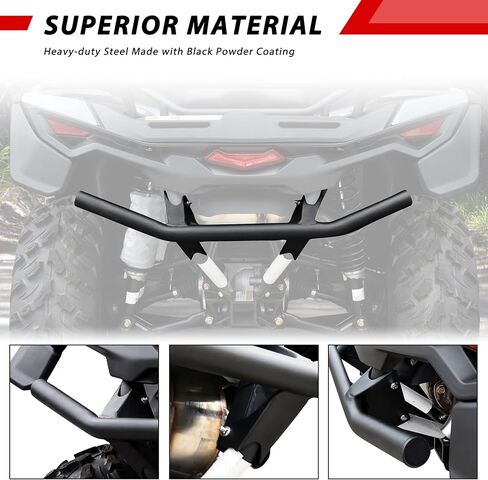 XT Front Bumper for Can-Am Outlander 500 700 2023+, Heavy Duty Combined Front Brush Guard Steel Bumper Protector for Can Am Outlander 500 700 PRO 2023-2024 Accessories, Replace#715004952 in Saudi Arabia