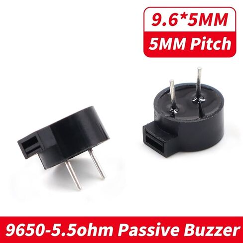 10Pcs Passive Electronic Buzzer 9.6*5.0MM 5.5ohm 16 Ohms 9650 Side Sound Hole Electronic Magnetic Buzzer HC9650(10pcs 9650 16ohm) in Saudi Arabia