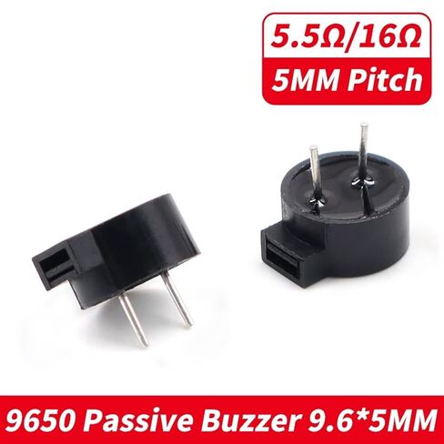 10Pcs Passive Electronic Buzzer 9.6*5.0MM 5.5ohm 16 Ohms 9650 Side Sound Hole Electronic Magnetic Buzzer HC9650(10pcs 9650 16ohm) in Saudi Arabia